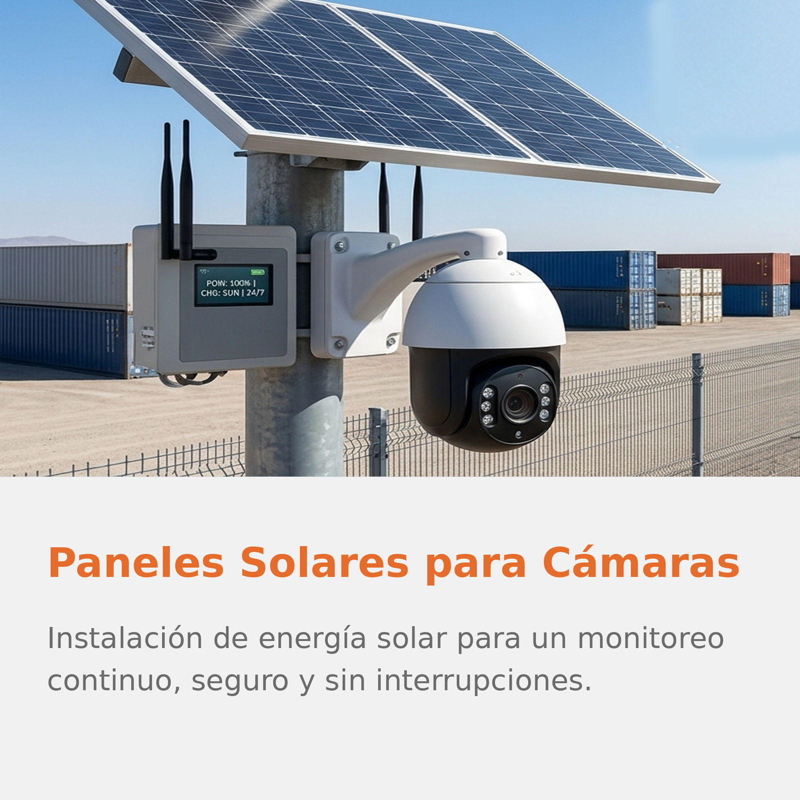 Paneles Solares para Cámaras